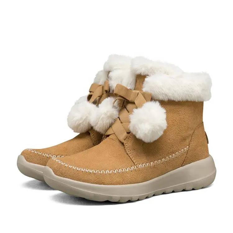 China OEM ODM Service New Style Anti Slip Snow Fur Adult Boots Women Winter Shoes Featured Image