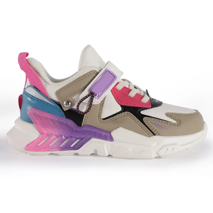 2021 China Customized Logo Fashion Lightweight Zapatillas Children Sneakers For Kids and Girls