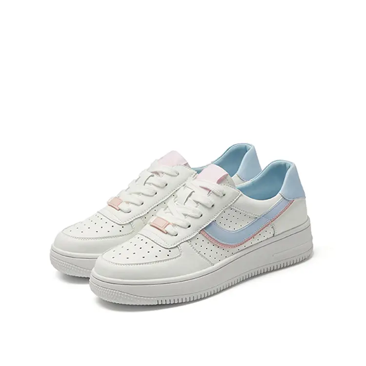 Jinjiang Factory Cheap Price Footwear All-Match Zapatos White Women's Casual Shoes Platform Fashionable